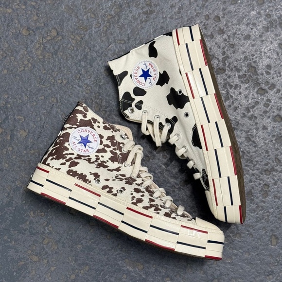 Converse x Brain Dead Cow Print High Top Sneakers - Picture 7 of 11